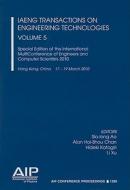 IAENG Transactions on Engineering Technologies, Volume 5: Special Edition of the International Multiconference of Engine edito da SPRINGER NATURE