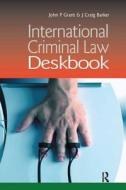 International Criminal Law Deskbook di Craig Barker edito da Taylor & Francis Ltd