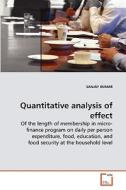 Quantitative analysis of effect di SANJAY KUMAR edito da VDM Verlag