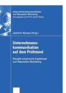 Unternehmenskommunikation auf dem Prüfstand edito da Deutscher Universitätsverlag