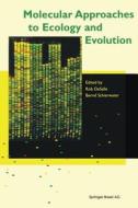 Molecular Approaches To Ecology And Evolution edito da Springer Basel