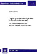 Landwirtschaftliche Großbetriebe im Transformationsprozeß di Hermut Annuss edito da Lang, Peter GmbH