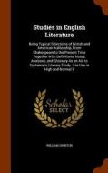 Studies In English Literature di William Swinton edito da Arkose Press