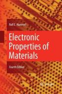 Electronic Properties of Materials di Rolf E. Hummel edito da Springer New York