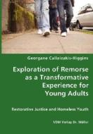 Exploration Of Remorse As A Transformative Experience For Young Adults - Restorative Justice And Homeless Youth di Georgane Callaizakis-Higgins edito da Vdm Verlag Dr. Mueller E.k.