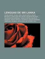 Lenguas de Sri Lanka di Source Wikipedia edito da Books LLC, Reference Series