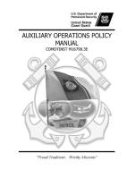 Auxiliary Operations Policy Manual (comdtinst M16798.3e) di United States Coast Guard edito da Lulu Press Inc