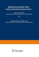 Bibliographie der Sozialwissenschaften di Otto Waldschütz edito da Springer Berlin Heidelberg