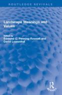 Landscape Meanings And Values edito da Taylor & Francis Ltd