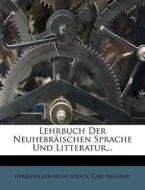 Lehrbuch Der Neuhebraischen Sprache Und Litteratur... di Hermann Leberecht Strack, Carl Siegfried edito da Nabu Press
