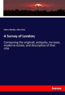 A Survay of London; di Henry Morley, John Stow edito da hansebooks