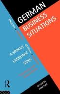 German Business Situations di Paul Hartley edito da Routledge
