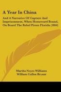 A Year In China: And A Narrative Of Capture And Imprisonment, When Homeward Bound, On Board The Rebel Pirate Florida (1864) di Martha Noyes Williams edito da Kessinger Publishing, Llc