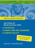 Abi-Paket EA Niedersachsen 2023 - Untertan, Mario und der Zauberer, Corpus Delicti di Heinrich Mann, Thomas Mann, Juli Zeh edito da Bange C. GmbH