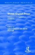 Middle English Prose edito da Taylor & Francis Ltd