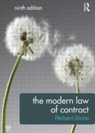 The Modern Law Of Contract di Richard Stone edito da Taylor & Francis Ltd