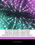 Balangir District, Including: Saintala, di Hephaestus Books edito da Hephaestus Books
