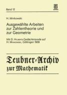 Ausgewählte Arbeiten zur Zahlentheorie und zur Geometrie di H. Minkowski edito da Springer Vienna