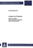 Louise von François di Uta Scheidemann edito da Lang, Peter GmbH