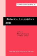 Historical Linguistics 2011 edito da John Benjamins Publishing Co
