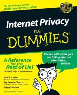 Internet Privacy For Dummies di Levine, Everett-Churc, Stebben edito da John Wiley & Sons