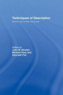 Techniques of Description di Gwyneth Fox, Michael Hoey, John M. Sinclair edito da Taylor & Francis Ltd