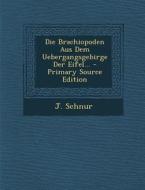 Die Brachiopoden Aus Dem Uebergangsgebirge Der Eifel... di J. Schnur edito da Nabu Press