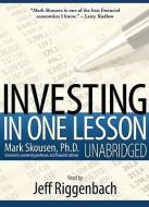 Investing in One Lesson di Mark Skousen edito da Blackstone Audiobooks