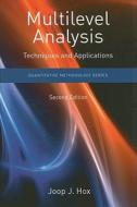 Multilevel Analysis di Joop J. Hox, Mirjam Moerbeek, Rens van de Schoot edito da Taylor & Francis Ltd