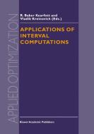 Applications of Interval Computations edito da SPRINGER NATURE