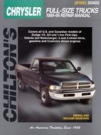 Chrysler Full-Size Trucks, 1989-96 di Chilton Automotive Books, The Nichols/Chilton, Chilton edito da CHILTON BOOK CO