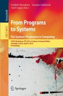 From Programs to Systems - The Systems Perspective in Computing edito da Springer Berlin Heidelberg