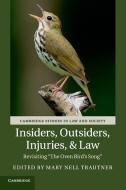 Insiders, Outsiders, Injuries, and Law edito da Cambridge University Press
