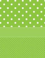 Green Polka Dot Notebook - College Ruled: 8.5 X 11 - 101 Sheets / 202 Pages di Rengaw Creations edito da Createspace Independent Publishing Platform
