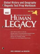 Holt World History Human Legacy: New York Global History and Geography Regents Test Prep Workbook edito da Holt McDougal
