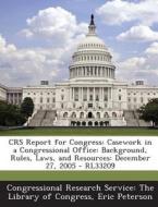 Crs Report For Congress di Eric Peterson edito da Bibliogov