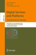 Digital Services and Platforms. Considerations for Sourcing edito da Springer-Verlag GmbH