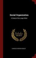 Social Organization: A Study of the Larger Mind di Charles Horton Cooley edito da CHIZINE PUBN
