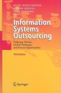 Information Systems Outsourcing edito da Springer-verlag Berlin And Heidelberg Gmbh & Co. Kg