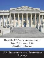 Health Effects Assessment For 2,4- And 2,6-dinitrotoluene edito da Bibliogov