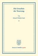 Die Ursachen der Teuerung di Eduard Wilhelm Sand edito da Duncker & Humblot