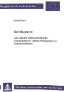 Nichttheoreme di Gerd Döben edito da Lang, Peter GmbH