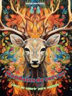 Mandalas de cervos   Livro de colorir para adultos   Imagens antiestresse para estimular a criatividade di Inspiring Colors Editions edito da Blurb