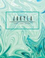 Jakyla Journal Diary Notebook: Teal Turquoise Personalized Journal Gift, Minimalist Marble Cover 8.5 X 11 di Mango House Publishing edito da Createspace Independent Publishing Platform