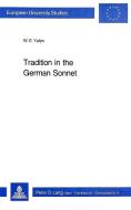 Tradition in the German Sonnet di W. E. Yates edito da P.I.E.