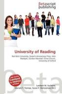 University of Reading edito da Betascript Publishing