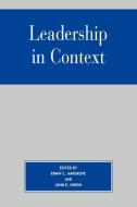 Leadership in Context di Erwin C. Hargrove edito da Rowman & Littlefield Publishers, Inc.
