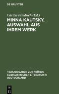 Minna Kautsky, Auswahl aus ihrem Werk edito da De Gruyter