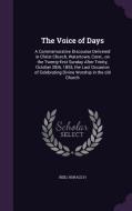 The Voice Of Days di Horace H Reid edito da Palala Press