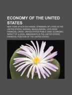 Economy Of The United States: New York S di Books Llc edito da Books LLC, Wiki Series